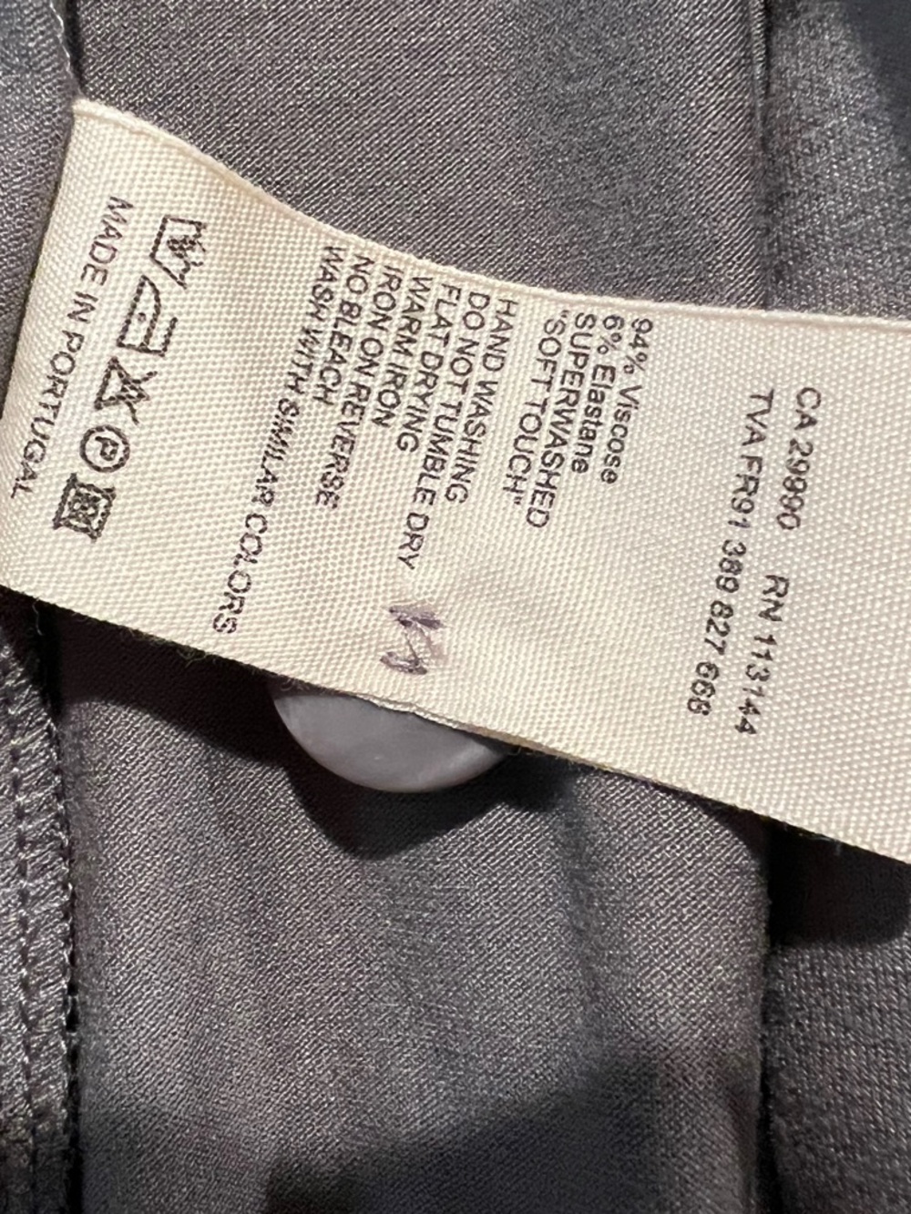 Majestic Filatures Soft Touch Knit Blazer Gray Stretch 2 Button Jacket 1 NWT S - Picture 7 of 10